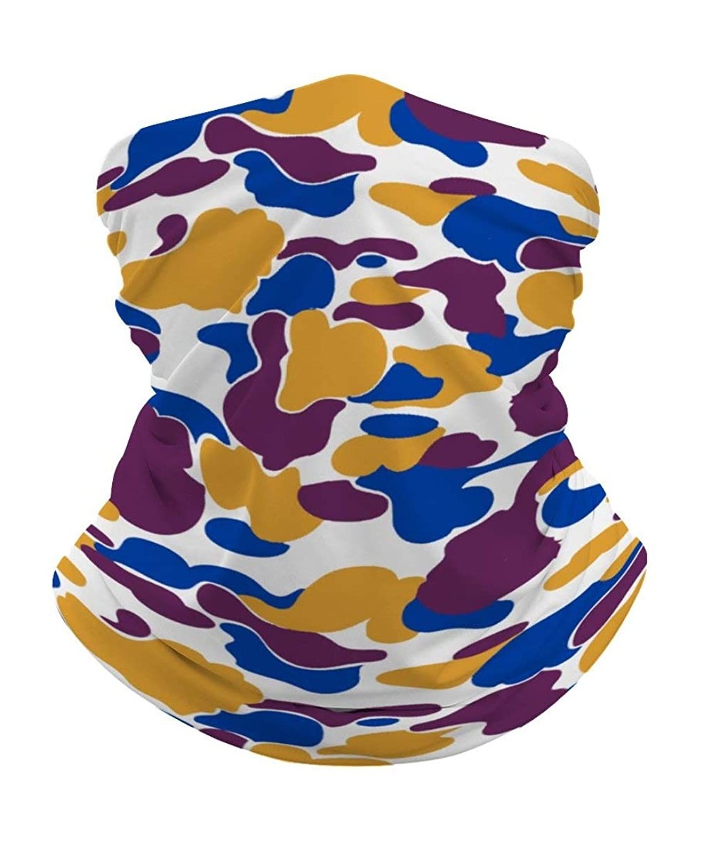 Balaclavas Camouflage Elastic Seamless Moisture Wicking Neck Gaiter Headband Bandana Face Scarf for Outdoor Sport - Color10 -...
