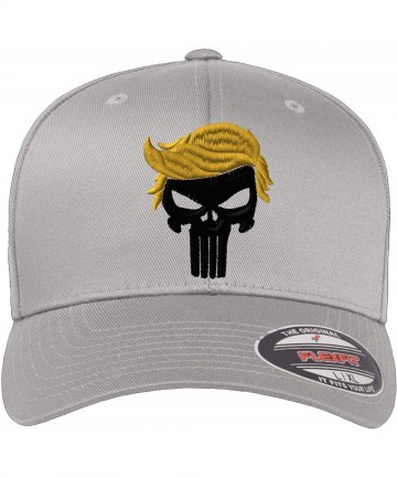 Baseball Caps Custom Embroidered President 2020"Keep Your HAT Great. Punisher Trump 6277 Flexfit Hat. - Silver - CU198AR6M0Y ...