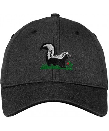 Baseball Caps Custom Low Profile Soft Hat Skunk A Embroidery Animal Name Cotton Dad Hat - Dark Denim - C318QRDHZ5X $30.50
