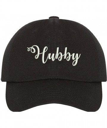 Baseball Caps Hubby Dad Hat - Black Baseball Cap- Unisex- Black (Hubby Dad Hat )- One Size - CN18EOK72KZ $21.83