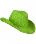 Cowboy Hats Glitter Cowboy Hat - Lime - C1116S2XQ5R $32.27