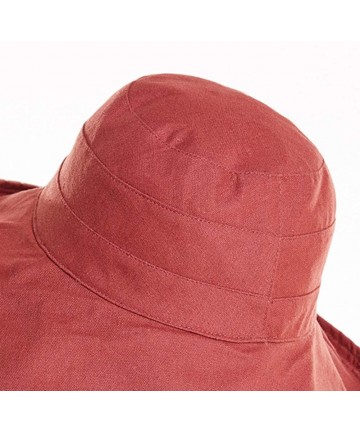 Sun Hats Bucket Hat for Women Double Side Wear Hat Girls Large Wide Brim Hat Packable Visor Caps - Beige (Stripes) - CR18SHHE...