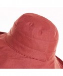 Sun Hats Bucket Hat for Women Double Side Wear Hat Girls Large Wide Brim Hat Packable Visor Caps - Beige (Stripes) - CR18SHHE...