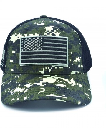Baseball Caps Detachable Embroidered Adjustable - Black Camo - CY18R8X8D2H $17.88