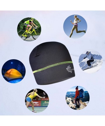 Skullies & Beanies Running Reflective Stretchable Motorcycle - Lime - Men - CP18CGKYAM9 $16.91