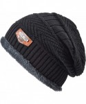 Skullies & Beanies Styles Oversized Winter Extremely Slouchy - Jb Black Hat&scarf Set - CJ18ZZMGD26 $15.67