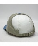 Baseball Caps Ponytail Open Back Washed Cotton Adjustable Baseball Cap - Blue/Khaki - C3126053N7H $13.67