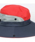 Sun Hats Womens Outdoor Sun Hat UV Protection Foldable Mesh Wide Brim Summer Beach Fishing Cap - Red - CO18TK4WN5M $19.44