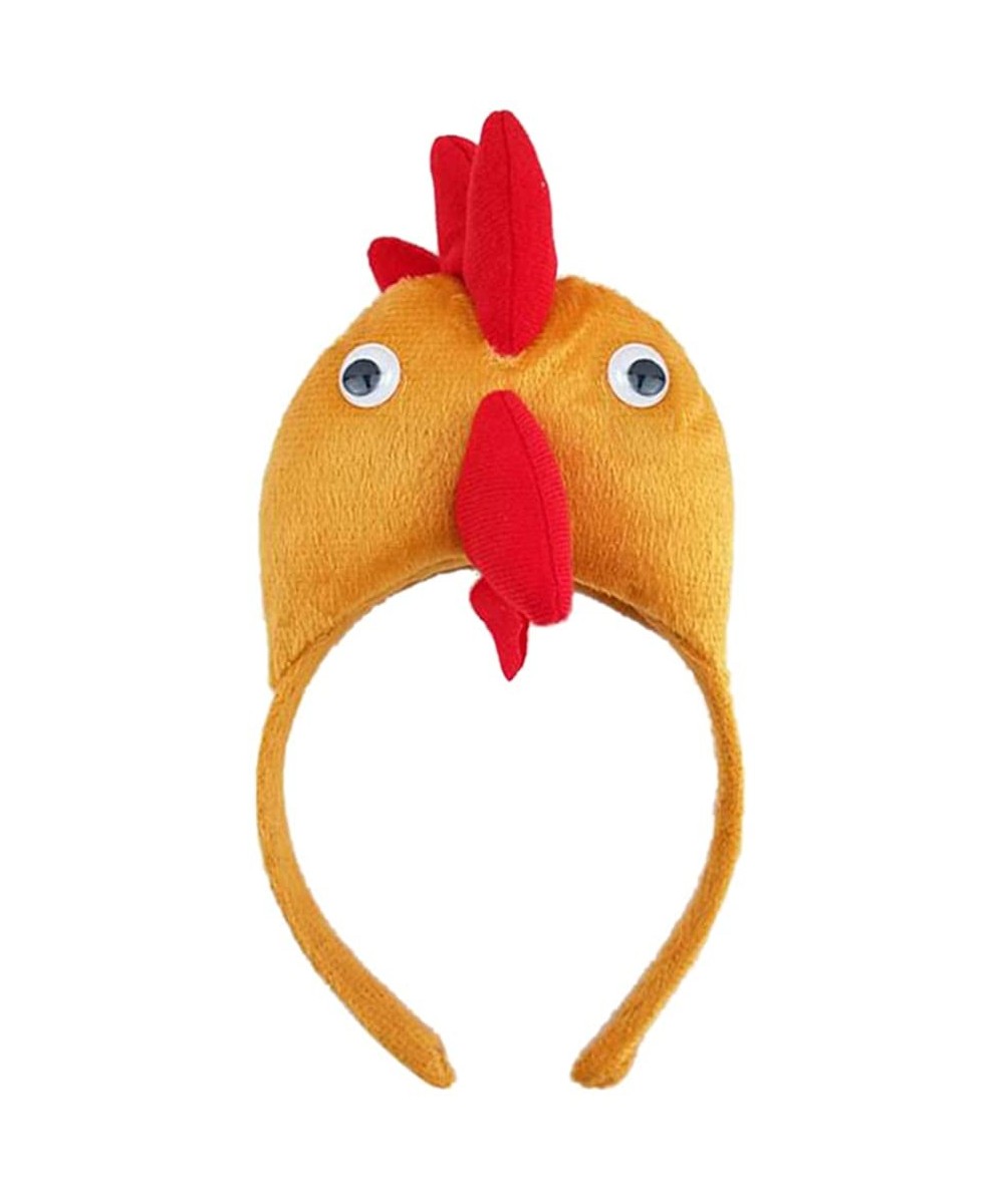 Headbands Animal Headband Plush Headwear Halloween Costume Accessories Party Favors - Rooster - CU12D4QHR2R $14.08