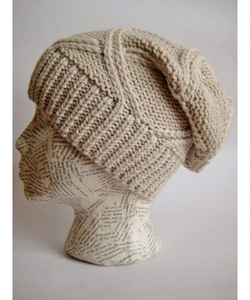 Skullies & Beanies Slouchy Beanie for Women - Plush Knitted Winter Hat Stocking Cap M113NF - Beige - C111C1IKMMR $20.45