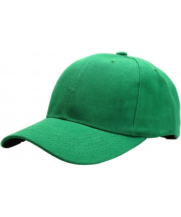 Baseball Caps Baseball Dad Cap Adjustable Size Perfect for Running Workouts and Outdoor Activities - 1pc Kelly Green - CN185D...