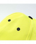 Baseball Caps Running Cap- Lightweight Baseball Cap Fully Adjustable Dad Hat Yellow - CZ18HXIUUHQ $12.00