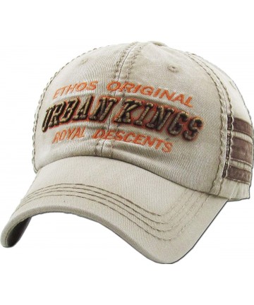 Baseball Caps Good Vibes ONLY Cool Vintage Design Dad Hat Baseball Cap Polo Style Adjustable - (4.1) Stone Urban Kings - CF18...