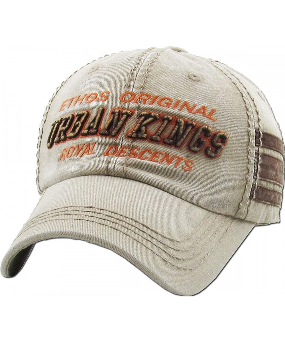 Baseball Caps Good Vibes ONLY Cool Vintage Design Dad Hat Baseball Cap Polo Style Adjustable - (4.1) Stone Urban Kings - CF18...