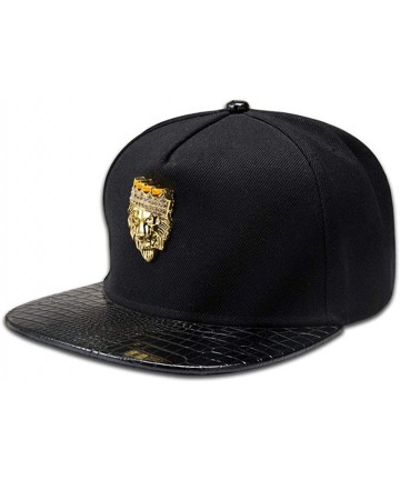 Baseball Caps b isbol hombre insignia hip hop sombrero - Black - C818IQC8KNT $18.88
