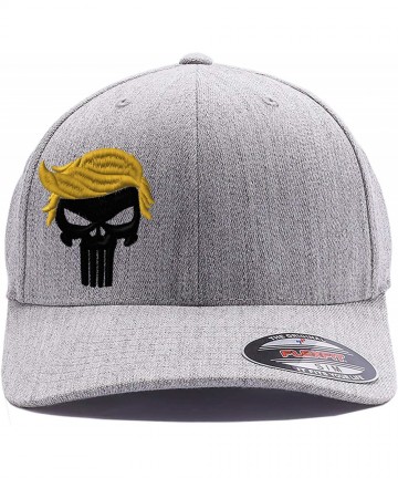 Baseball Caps Custom Embroidered President 2020"Keep Your HAT Great. Punisher Trump 6277 Flexfit Hat. - Heather - CS198AQOIS2...