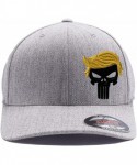 Baseball Caps Custom Embroidered President 2020"Keep Your HAT Great. Punisher Trump 6277 Flexfit Hat. - Heather - CS198AQOIS2...