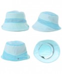 Sun Hats Fishing Bucket Hat for Men Women Foldable UPF50+ Chin Strap - 99749_light Blue - CR18RAYDHRS $15.85