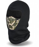 Balaclavas Men's Winter Balaclava Face Mask Cold Weather Windproof Fleece Ski Ninja Mask - Army Green - CR12LH9SJI9 $16.26