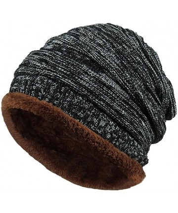 Skullies & Beanies Cable Knit Beanie - Thick- Soft & Warm Chunky Beanie Hats for Women & Men - CF188T322R9 $11.84