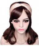 Headbands 6 Pack Women Girls Silk Satin Headbands Solid Color Elastic Hairband Twisted Turban - CV187330WRH $15.02