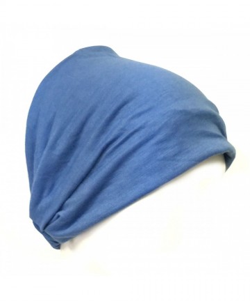 Cold Weather Headbands Wide Fabric Headband- Blue - Blue - C81236J82GH $18.40