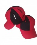 Baseball Caps Pigtail Ponytail Hat 2.0 - Black/Red - CT18C9ZWSAX $32.88