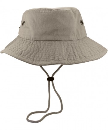 Sun Hats 100% Cotton Stone-Washed Safari Booney Sun Hats - Putty - C017XMMHX0X $15.99