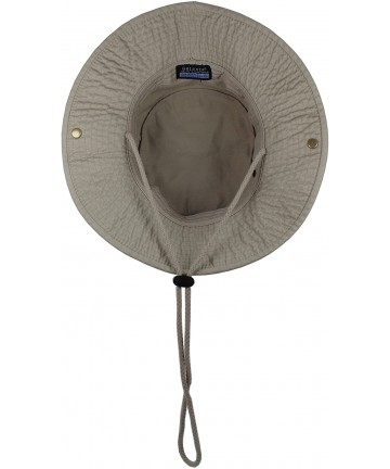 Sun Hats 100% Cotton Stone-Washed Safari Booney Sun Hats - Putty - C017XMMHX0X $15.99