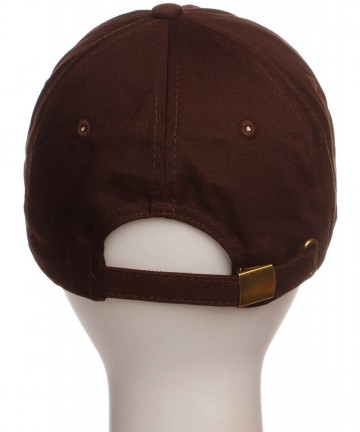 Baseball Caps Embroidery Classic Cotton Baseball Dad Hat Cap Various Design - Panda Dark Brown - CS12N8OQYR1 $12.64