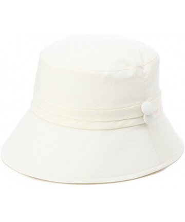 Sun Hats Bucket Cord Sun Summer Beach Hat Wide Brim for Women Foldable UPF 50+ - 89024_beige - CO17YX7QR5R $28.04