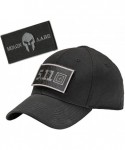 Baseball Caps Black 5.11 Hawkeye Fitted Tactical Cap Bundle with Matching Tactical Patch - Molon-black - CA18OK5R7AM $33.94