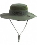 Sun Hats Outdoor UPF 50+ Boonie Hat Summer Sun Caps - Army Green - CE11VPZJ31X $23.31