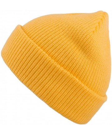 Skullies & Beanies Slouchy Beanie Hats Winter Knitted Caps Soft Warm Ski Hat Unisex - Fresh Yellow - C318TR23C5C $13.61