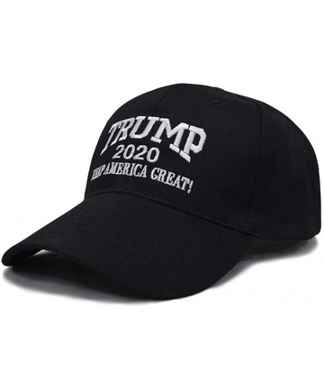 Baseball Caps Campaign Cap Hat - President Trump 2020 Make America Great Again - Black - CR18QOYWZD5 $14.88