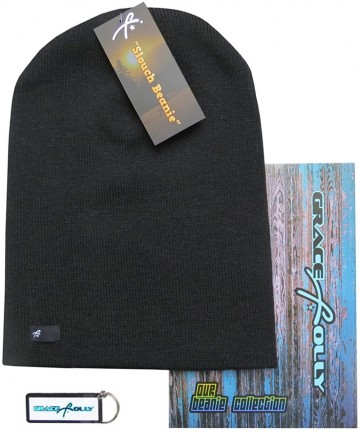 Skullies & Beanies Slouch Beanie Cap Winter Hat for Men or Women - Black - CT12N3ZCS90 $19.16