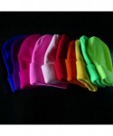Skullies & Beanies Neutral Winter Fluorescent Knitted hat Knitting Skull Cap - Navy - C3187W5GCMN $13.19