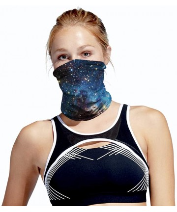 Balaclavas Unisex Anti-dust Cycling Face Cover - Starry Sky Scarf Bandanas Helmet Liner Cap - Blue - CE198DRARG8 $12.34