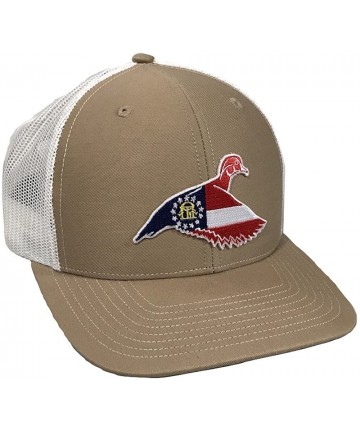 Baseball Caps GA Woodie - Adjustable Cap - Tan/White - CZ18D70GCT4 $40.85