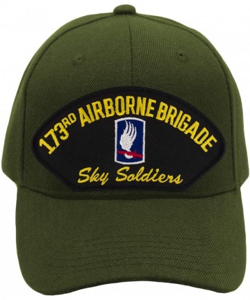Baseball Caps 173rd Airborne Brigade Hat - Sky Soldiers/Ballcap Adjustable One Size Fits Most - Olive Green - CA18QXOHGRD $28.51