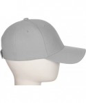 Baseball Caps Classic Baseball Hat Custom A to Z Initial Team Letter- Lt Gray Cap White Black - Letter E - C118IDTST77 $17.09