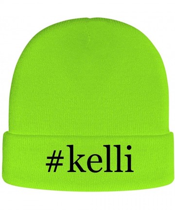 Skullies & Beanies Kelli - Hashtag Soft Adult Beanie Cap - Neon Green - C318AXN7ALR $25.40