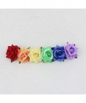 Headbands Boho Floral Crown Rose Flower Headband Hair Wreath - Rainbow Velet Rose - C5196ORHQ6I $13.46