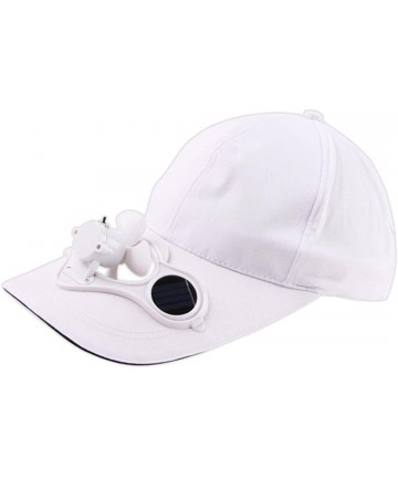 Sun Hats 2018 New Camping Hiking Peaked Cap with Solar Powered Fan Baseball Hat Cooling Fan Cap - A - C118G7H7H7I $29.78