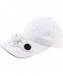 Sun Hats 2018 New Camping Hiking Peaked Cap with Solar Powered Fan Baseball Hat Cooling Fan Cap - A - C118G7H7H7I $20.21