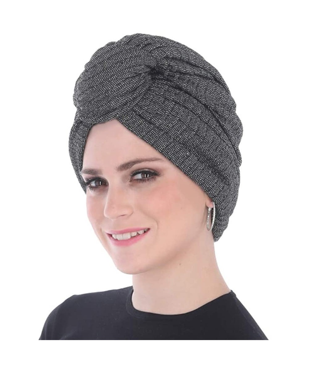 Headbands Turban Headwraps for Women with African Knot & Woven Lurex Thread for Extra Glimmer and Comfort for Cancer - CG193T...