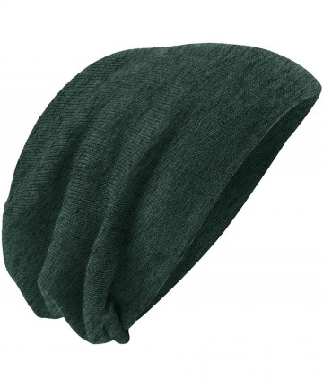 Skullies & Beanies Slouch Beanie DT618 - Forest Green Heather - C1119MUHQHB $12.19