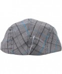 Newsboy Caps Fashion Plaid Ivy Cap - Blue - CY11057UG0T $17.08