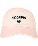 Baseball Caps Scorpio AF Astrology Sign Dad Hat Baseball Cap - Pink - CS1894NY93R $26.94