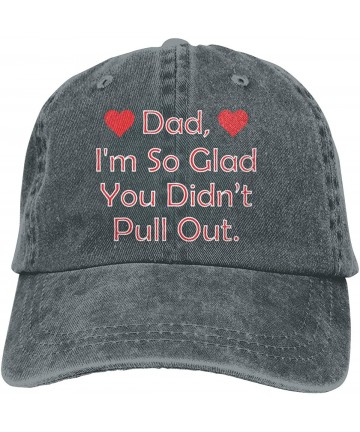 Baseball Caps Africa Rainbow Unisex Washed Adjustable Baseball Hats Dad Caps - Dad I'm So Glad You Didnt Pull Out /Deep Heath...